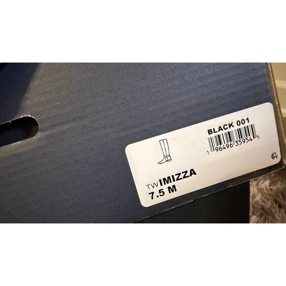 Tommy Hilfiger Imizza Boots 7.5M Black Faux Leather Knee‑High NIB msrp$159 - Picture 14 of 15